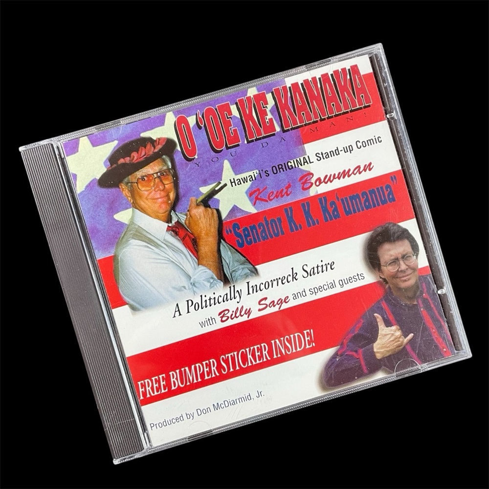 Vtg 1998 Senator K.K. Ka'umanua O ' OE KE KANAKA Politically Incorreck Satire CD